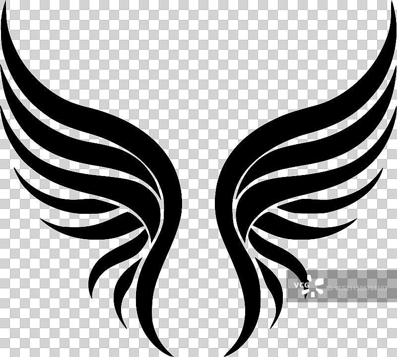 天使翅膀高质量Logo图片素材