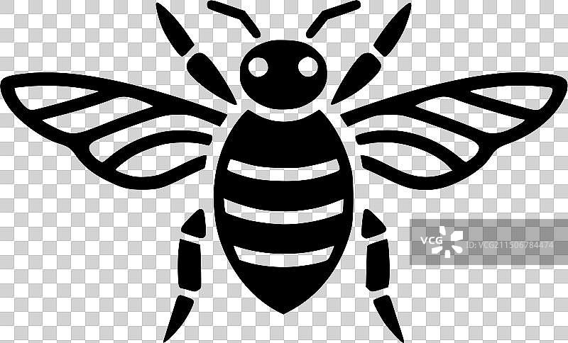 高品质蜜蜂logo设计，适用于T恤图片素材