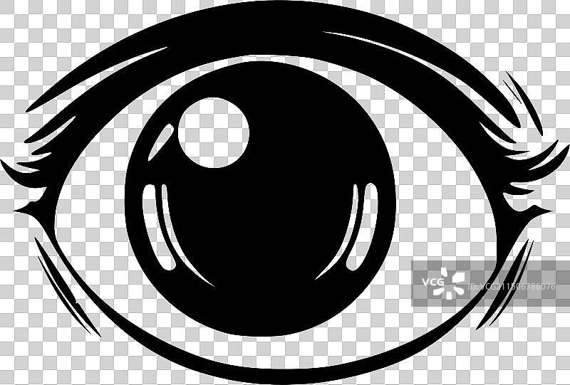 黑白眼睛图标图片素材