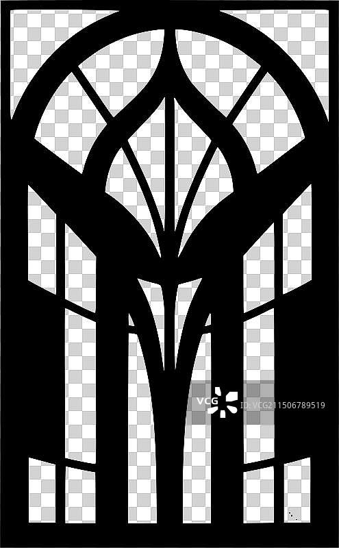 彩色玻璃 - 黑白图片素材