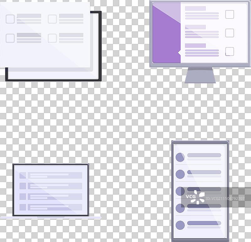 卡通在线教育图标集图片素材