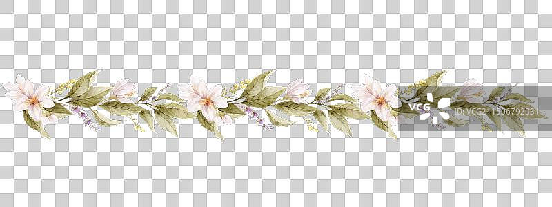 水彩柠檬水果边框图片素材