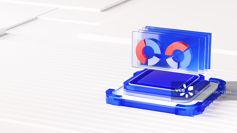 3d大数据商务风图表图片素材