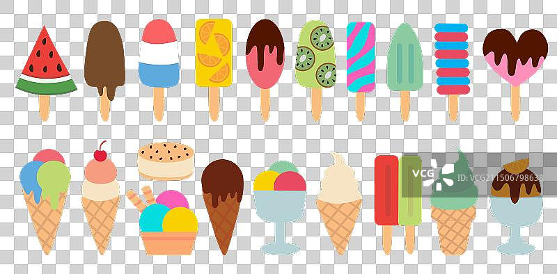 夏季冰淇淋甜品合集图片素材