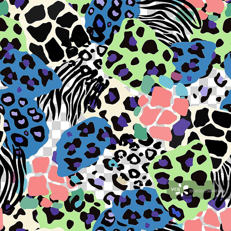 充满活力的设计无缝图案图片素材