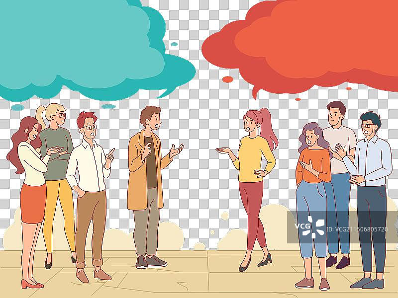 群体对立冲突图片素材