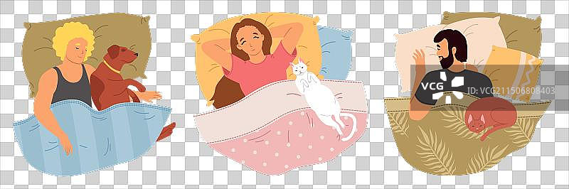 快乐的男女在休息图片素材