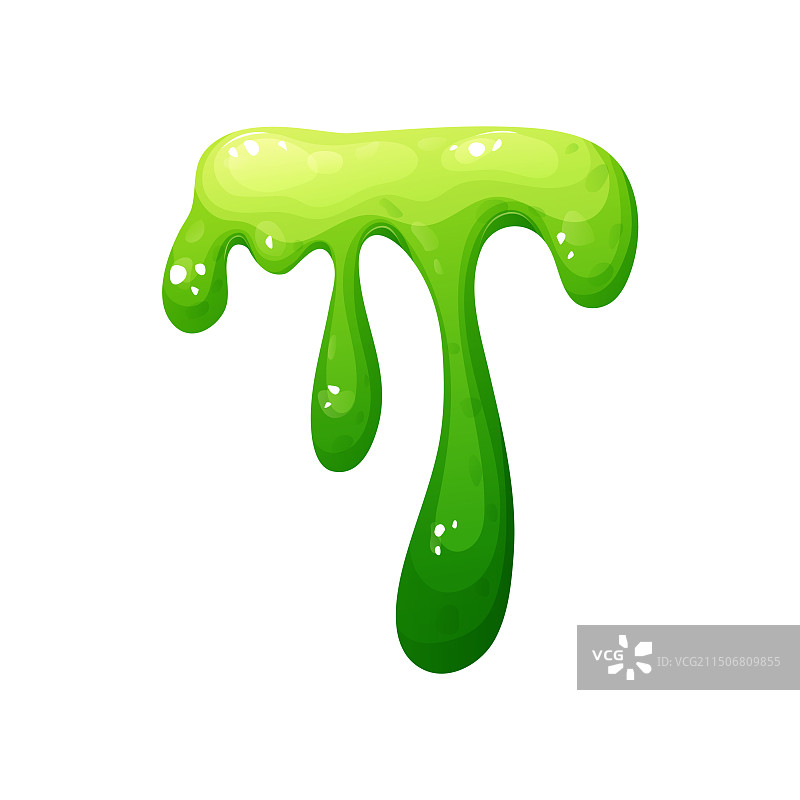 卡通黏液彩色滴落图片素材