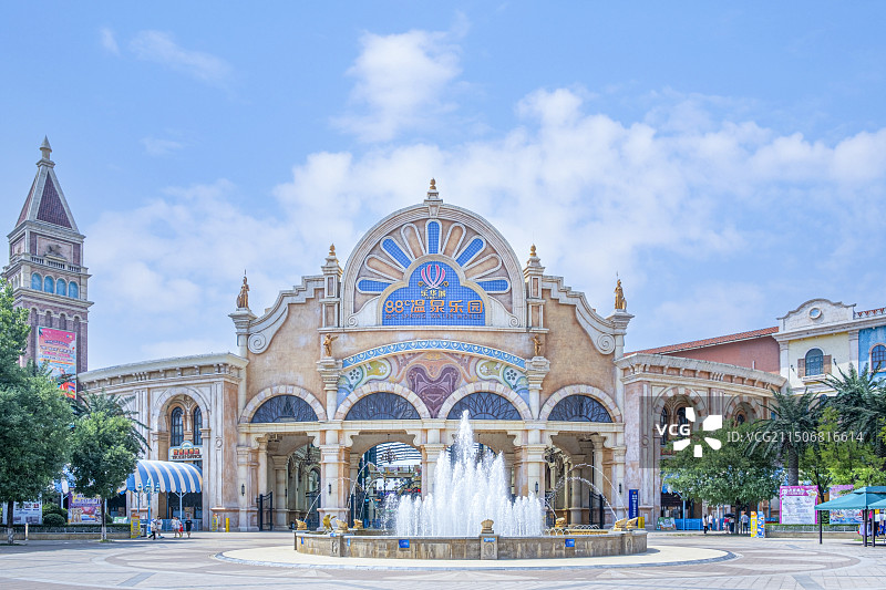 西安乐华城乐华88℃温泉水世界图片素材