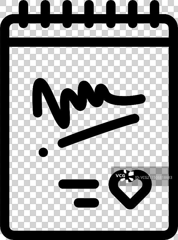 签名图标线性设计图片素材