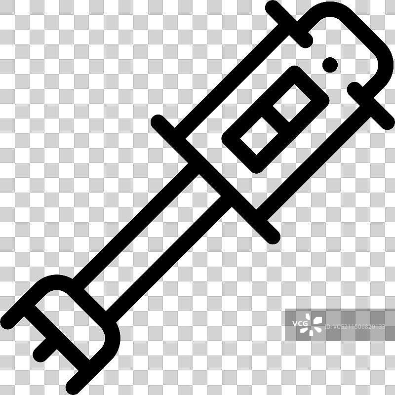拾球器图标线性设计图片素材
