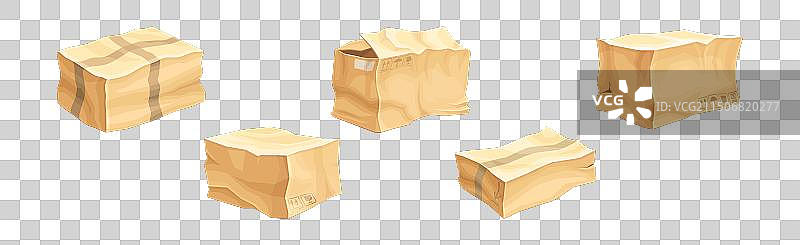 瓦楞纸板箱图片素材