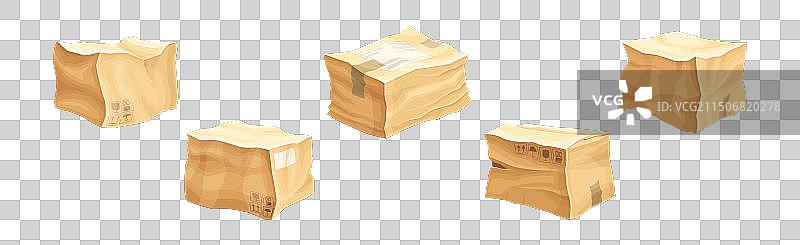 瓦楞纸板箱图片素材