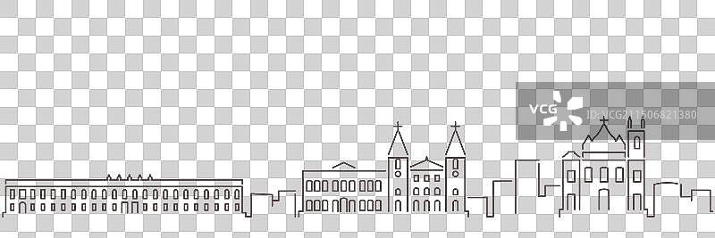 圣路易斯简约天际线图片素材