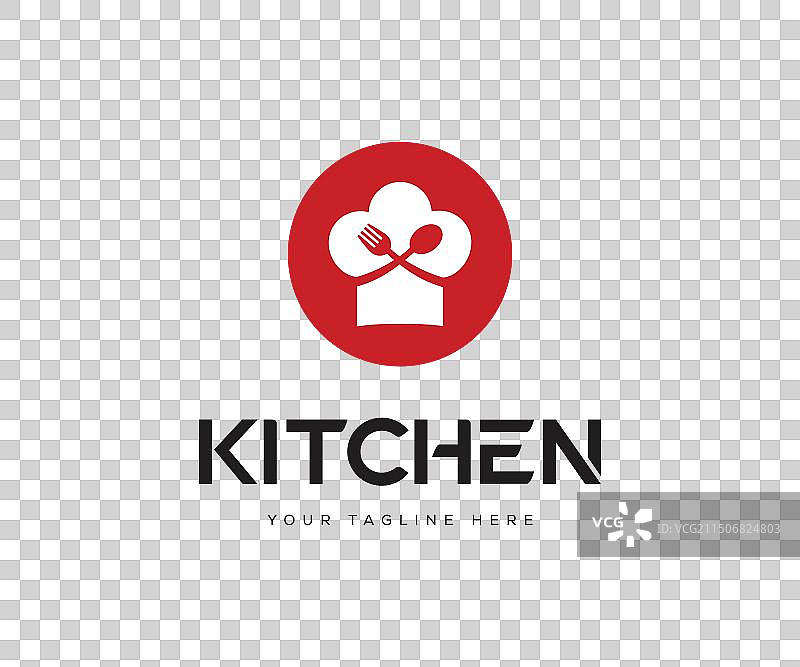 厨师帽Logo或厨师帽与餐叉、勺子Logo图片素材