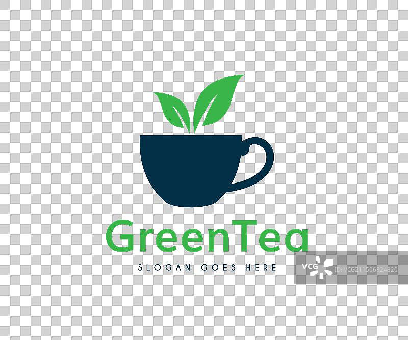 绿茶Logo设计模板图片素材