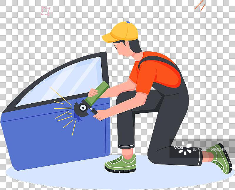 汽车服务（扁平风格）图片素材