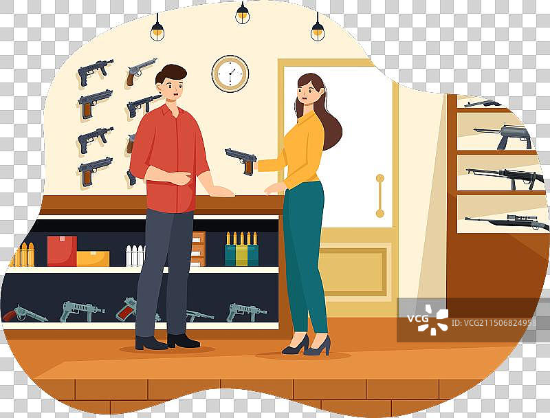 枪店或狩猎步枪子弹图片素材