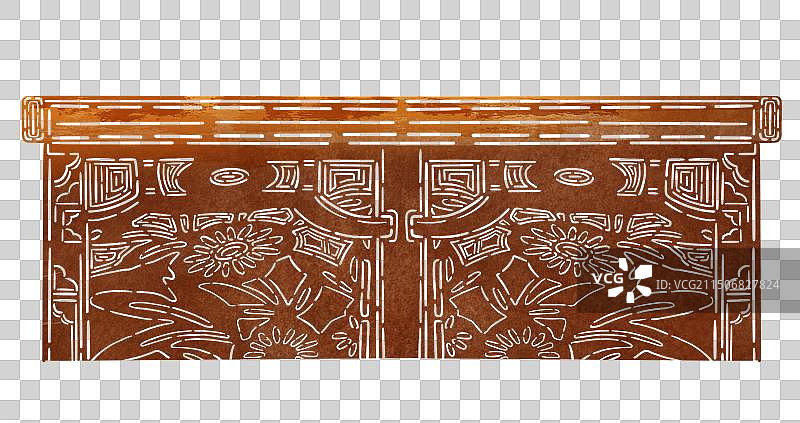 皮影风格桌子图片素材