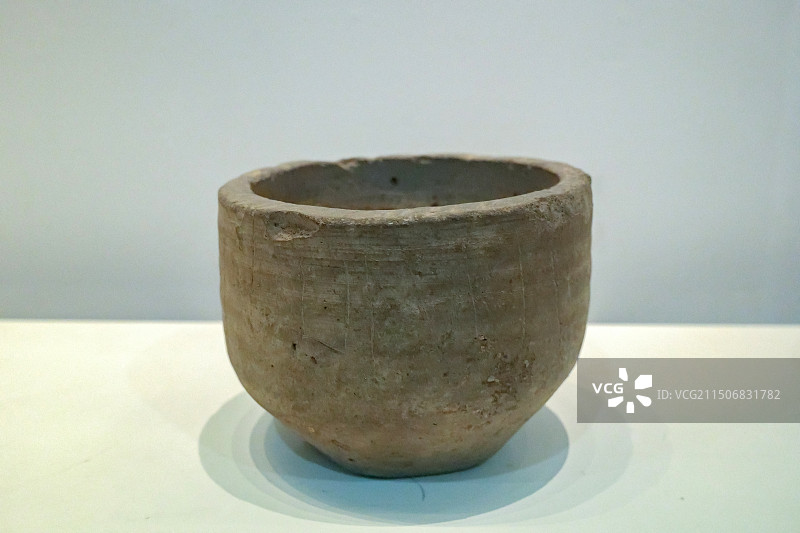 陶量器 战国时期（前476-前221） 淄博市临淄区齐文化博物馆藏图片素材