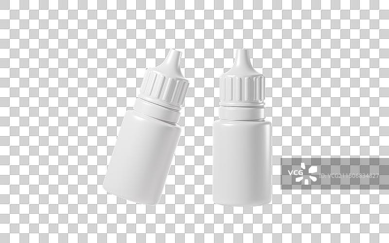 白色滴耳液滴眼液模型3D渲染图片素材