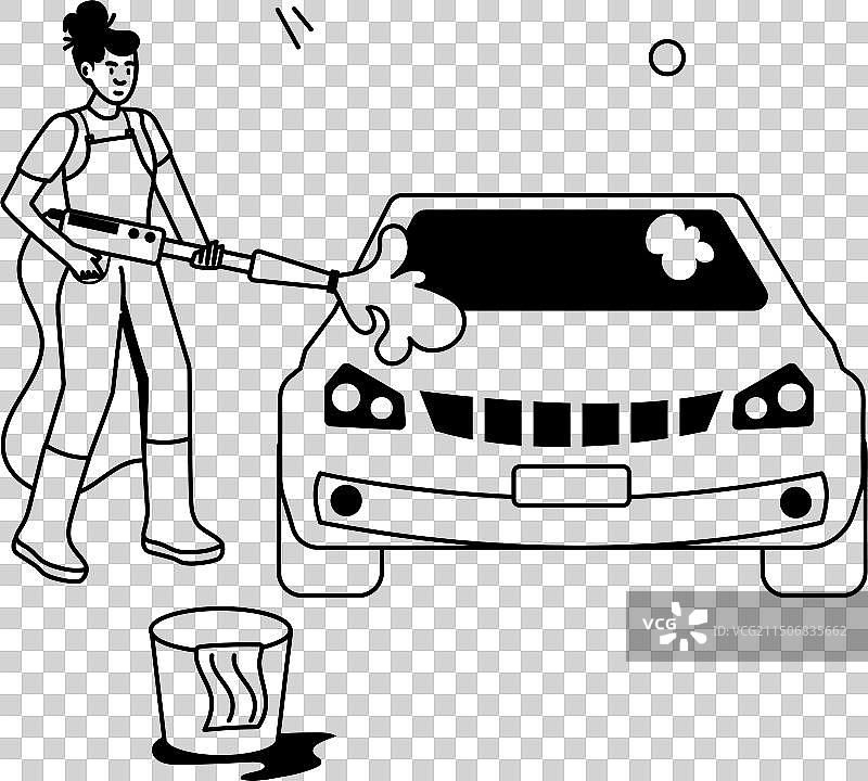 车辆服务（扁平风格）图片素材