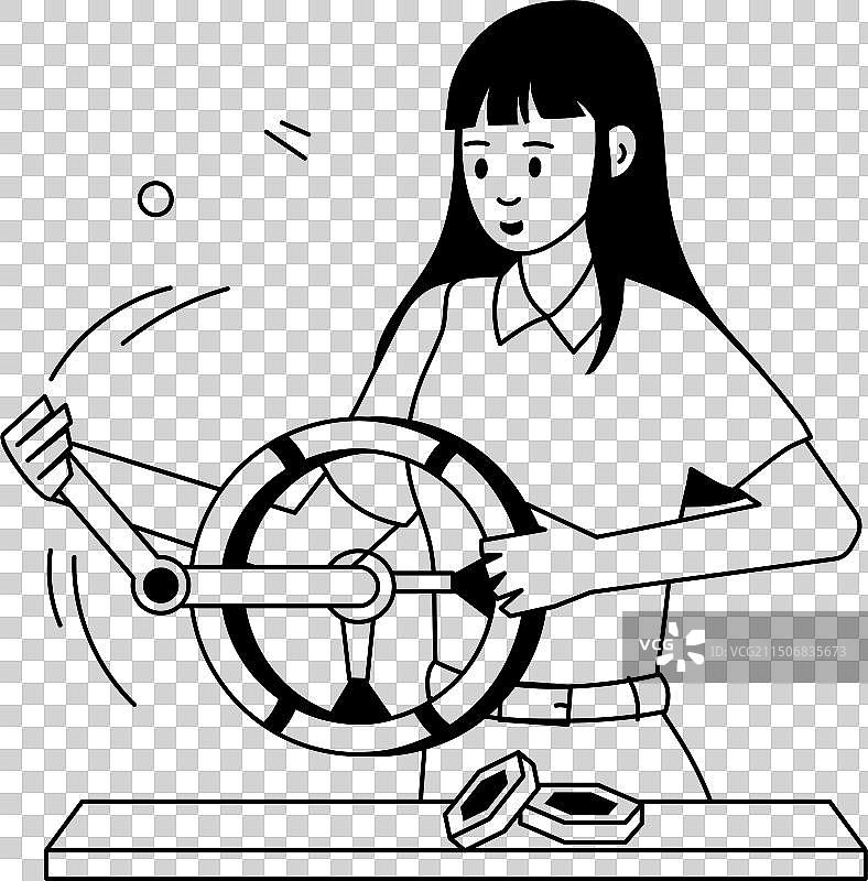 车辆服务（扁平风格）图片素材