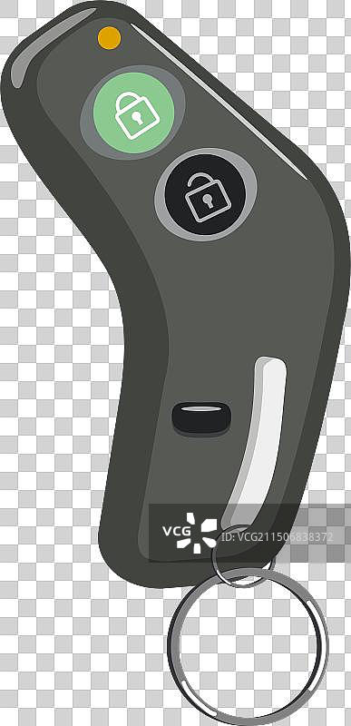带按钮和钥匙圈的现代汽车钥匙图片素材