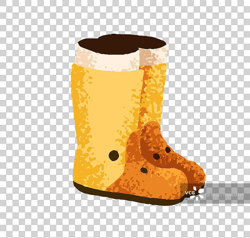 防水威灵顿雨靴图片素材