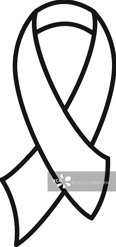 表示支持的黑色意识丝带图片素材