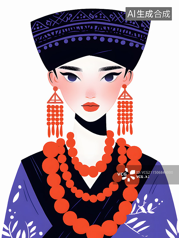 【AI数字艺术】中国56个少数民族之一：门巴族图片素材