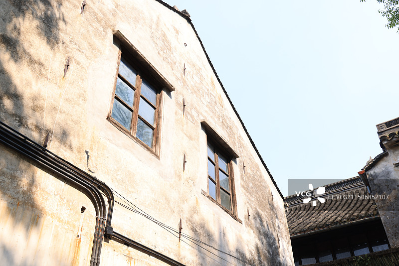 湖州南浔古镇小莲庄中式园林图片素材