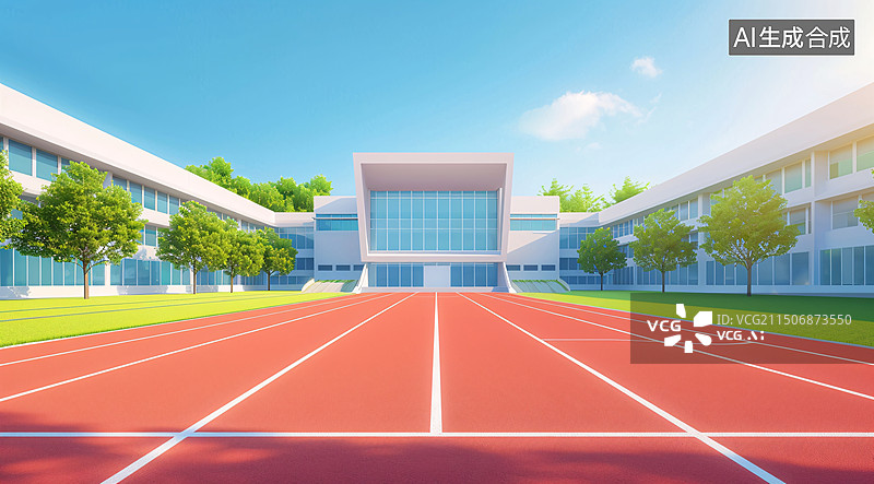 【AI数字艺术】开学季回学校上学教室课堂班级卡通房子插图图片素材