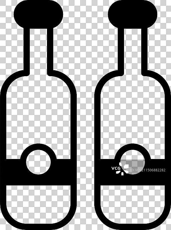 线性风格的水瓶图标图片素材