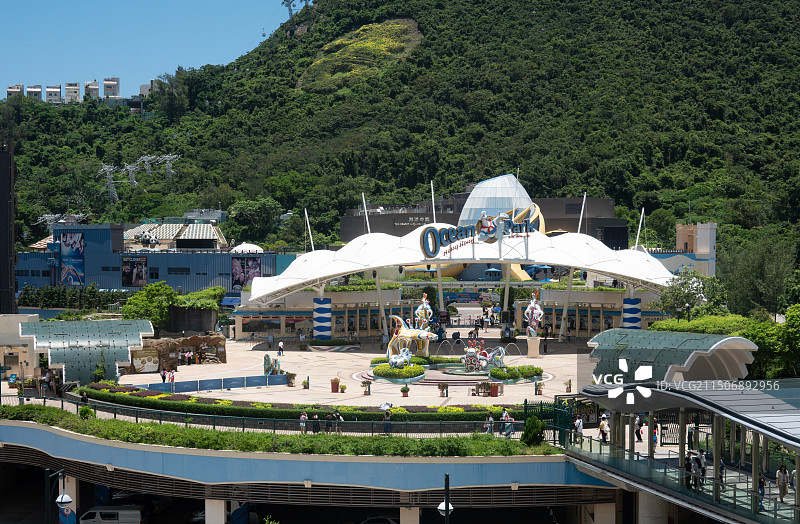 香港海洋公园正门入口图片素材