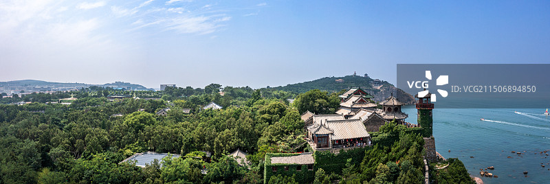 烟台蓬莱阁风光图片素材