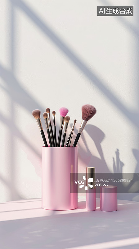 【AI数字艺术】化妆眉笔特写图片素材