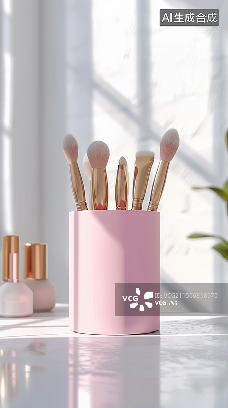 【AI数字艺术】化妆眉笔特写图片素材