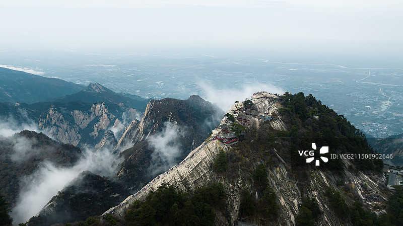 著名旅游景点——华山图片素材