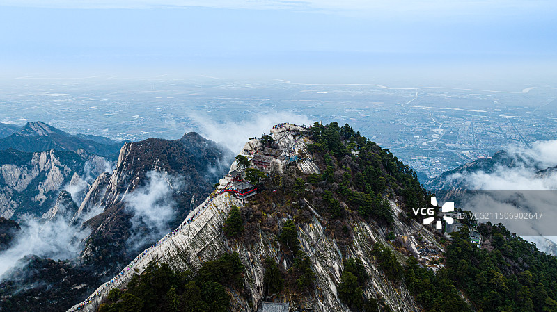 著名旅游景点——华山图片素材