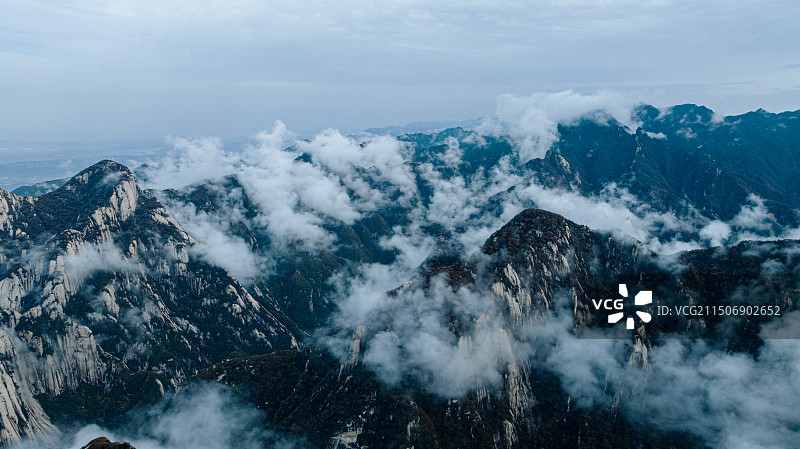 著名旅游景点——华山图片素材