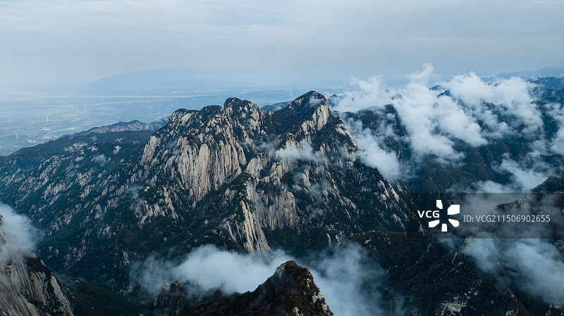 著名旅游景点——华山图片素材