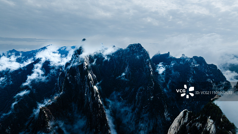 著名旅游景点——华山图片素材