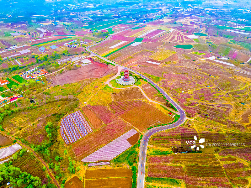 潍坊安丘天路沿途风景图片素材