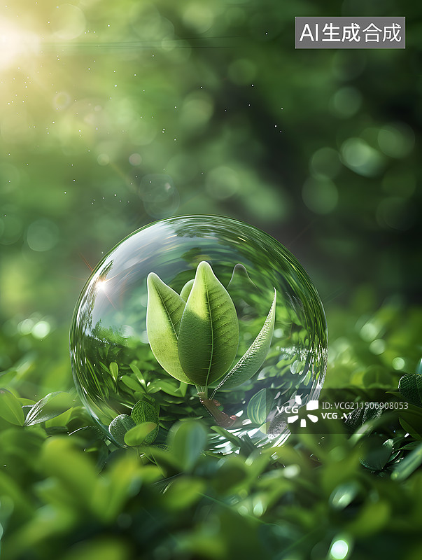 【AI数字艺术】保护地球环保地球图片素材