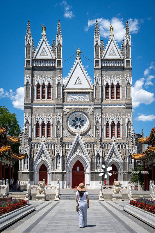 西什库教堂图片素材