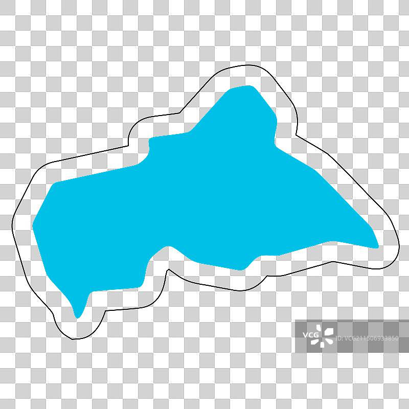 中非共和国地图图片素材