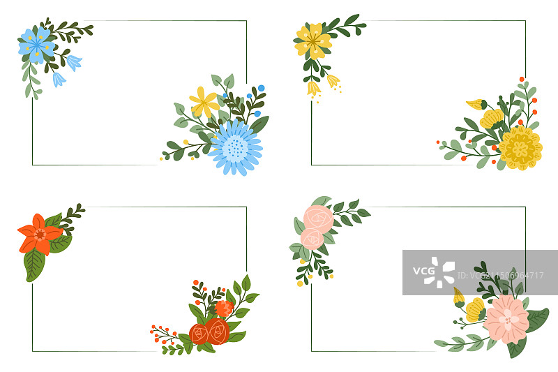花卉贺卡模板合集图片素材