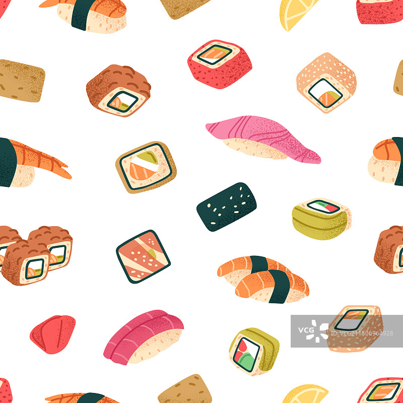 可重复使用的寿司图案图片素材