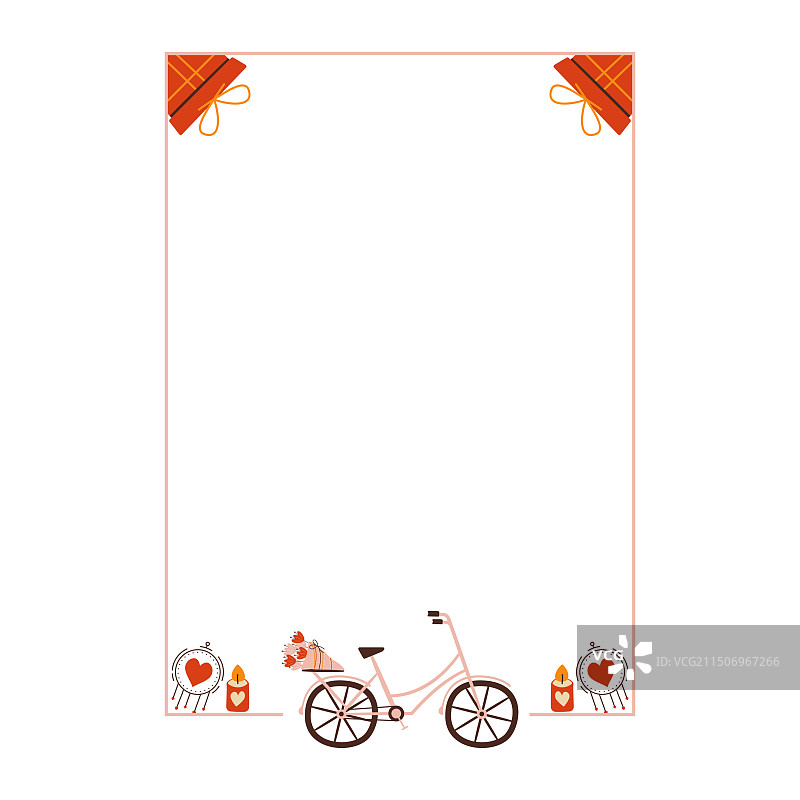 自行车和小狗的图片图片素材